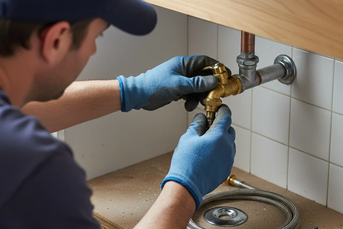 Shutoff valve and fitting work during Repiping in Newnan
